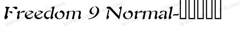 Freedom 9 Normal字体转换